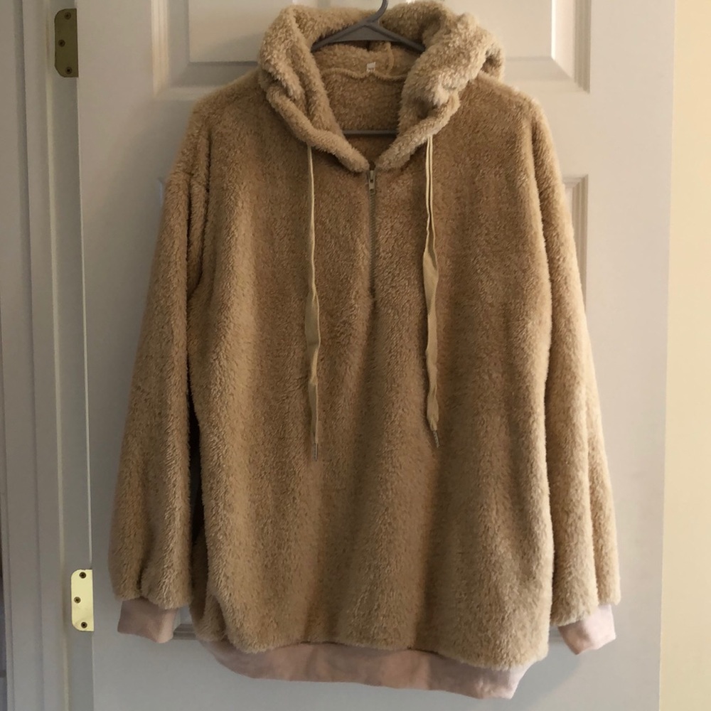 Quarter zip fleece pullover